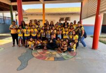 Polícia Militar realiza palestra sobre segurança no trânsito para crianças em Coxim