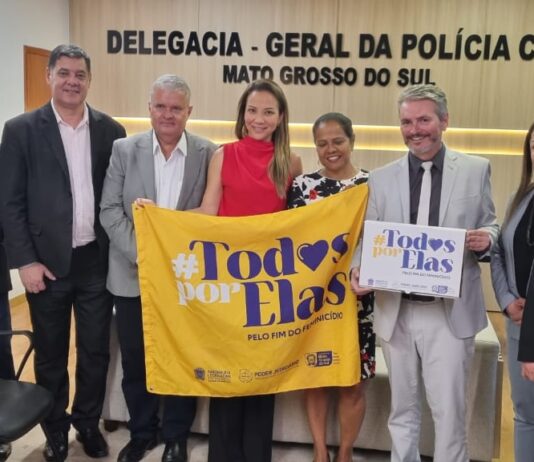 Delegado-Geral recebe desembargadora do TJMS para fortalecimento de ações da campanha “Todos por Elas” Delegado-Geral recebe desembargadora do TJMS para fortalecimento de ações da campanha “Todos por Elas”