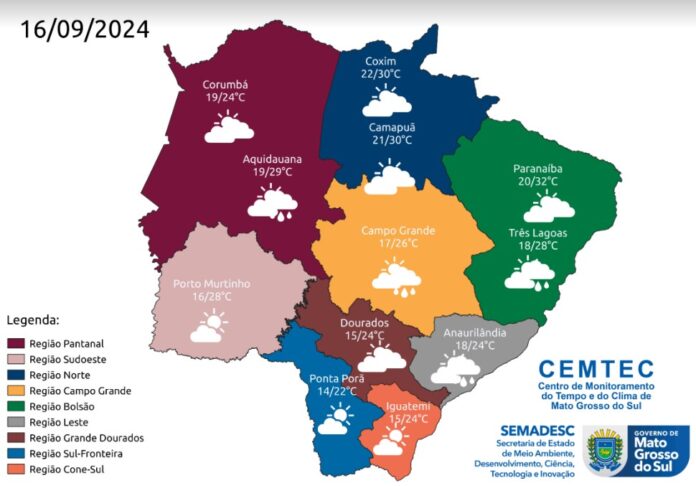 Calorão e baixa umidade do ar voltam a deixar MS com clima de deserto nos próximos dias