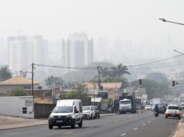 Nesta terça-feira, névoa seca continua encobrindo o Mato Grosso do Sul e sem previsão de chuvas