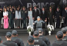 No aniversário da PM, governador destaca valorização do efetivo e serviço de inteligência PMMS Medalha Foto Saul Schramm