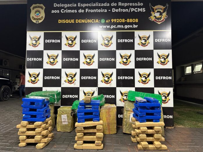 Polícia Civil apreende 300kg de maconha em Dourados