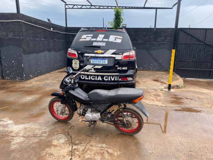 Polícia Civil recupera motocicleta furtada em Amambai