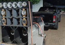 Polícia Militar prende homem por perturbação do sossego e apreende som profissional em Coxim Polícia Militar prende homem por perturbação do sossego e apreende som profissional em Coxim