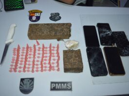 PMMS de Sonora e PMMT de Ouro Branco prendem quatro pessoas por tráfico e apreendem drogas PMMS de Sonora e PMMT de Ouro Branco prendem quatro pessoas por tráfico e apreendem drogas