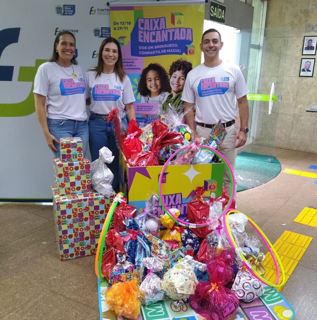 Funtrab realiza entrega de brinquedos da Campanha ‘Caixa Encantada’ – FUNTRAB