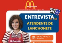 Casa do Trabalhador de Três Lagoas abre processo seletivo para a nova unidade do McDonald’s – FUNTRAB Casa do Trabalhador de Três Lagoas abre processo seletivo para a nova unidade do McDonald’s – FUNTRAB