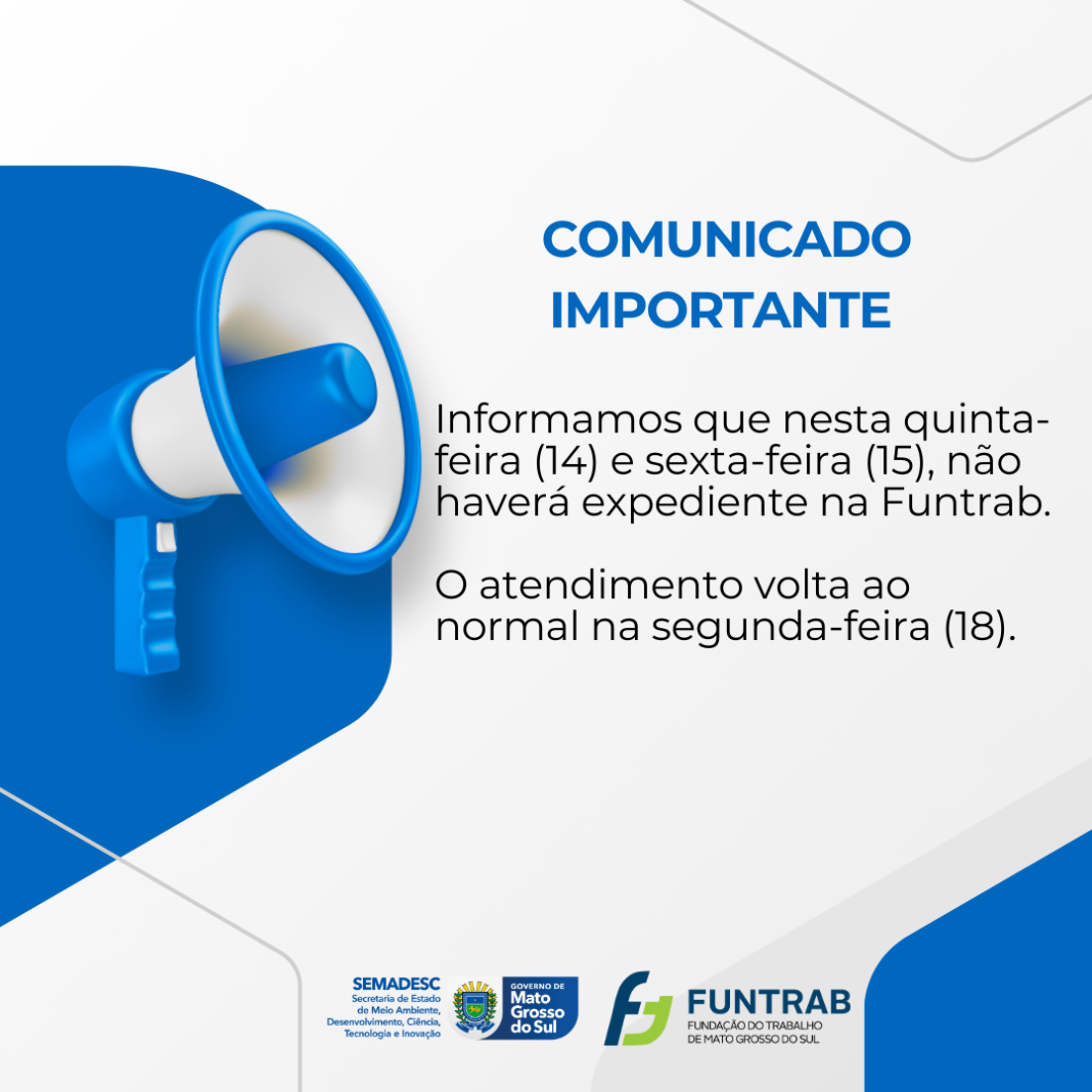 Comunicado importante – FUNTRAB