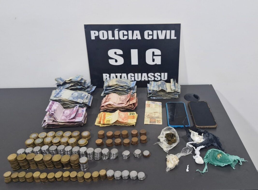 Polícia Civil Prende suspeito de tráfico de drogas próximo a escola estadual em Bataguassu