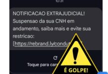 SMS com notificação extrajudicial de suspensão de CNH em nome do Detran-MS é golpe SMS com notificação extrajudicial de suspensão de CNH em nome do Detran-MS é golpe