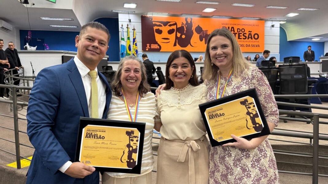 Vereador Otávio Trad homenageia artesãs da Capital com a medalha “João Manoel da Silva” - Câmara Municipal de Campo Grande
