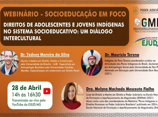 Webinário terá como foco o direito a pessoas indígenas no sistema socioeducativo Imagem notícia Webinário terá como foco o direito a pessoas indígenas no sistema socioeducativo