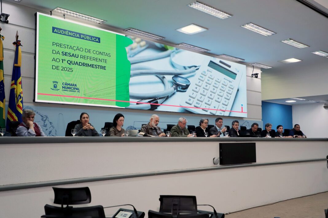 Câmara CG realiza audiência pública sobre prestação de contas da Saúde da Capital - Câmara Municipal de Campo Grande