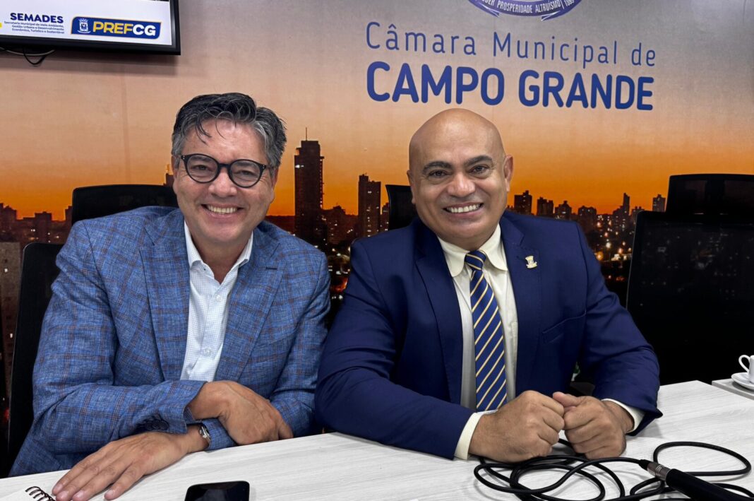 Em reunião com secretário, Ronilço Guerreiro defende planejamento e incentivos para fortalecer indústria e comércio de Campo Grande - Câmara Municipal de Campo Grande