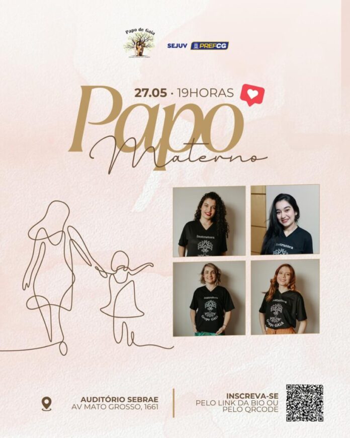 Prefeitura realiza o “Papo Materno – Circuito Sejuv” no próximo dia 27