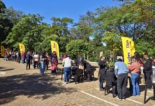 TJ entrega kits para inscritos na 2ª Caminhada Todos Por Elas TJ entrega kits para inscritos na 2ª Caminhada Todos Por Elas