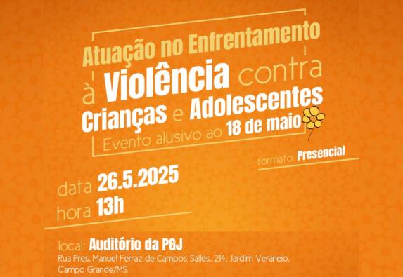 TJ participa de evento sobre enfrentamento à violência contra crianças Imagem notícia TJ participa de evento sobre enfrentamento à violência contra crianças e adolescentes