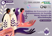 TJMS oferece curso sobre políticas de enfrentamento ao assédio e à discriminação Imagem notícia TJMS oferece curso sobre políticas de enfrentamento ao assédio e à discriminação