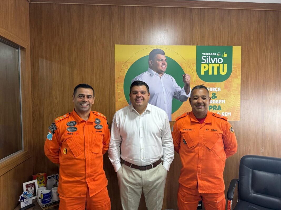 Vereador Silvio Pitu recebe autoridades do Corpo de Bombeiros para Vereador Silvio Pitu recebe autoridades do Corpo de Bombeiros para tratar de melhorias em prol da corporação e da sociedade - Câmara Municipal de Campo Grande