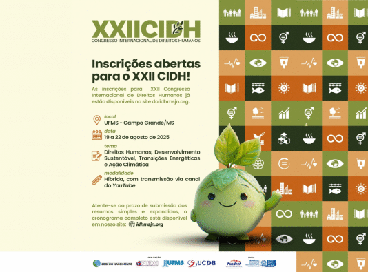 Abertas inscrições do XXII Congresso Internacional de Direitos Humanos Imagem notícia Abertas inscrições do XXII Congresso Internacional de Direitos Humanos