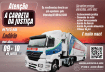 Carreta da Justiça estará no município de Ladário nos dias 9 e 10 de junho Imagem notícia Carreta da Justiça estará no município de Ladário nos dias 9 e 10 de junho