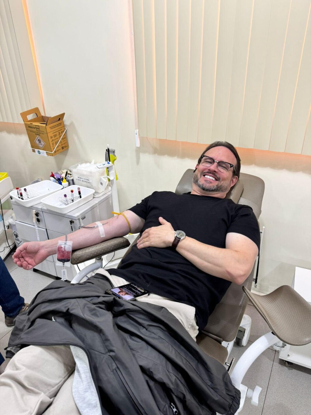 Vereador. Lívio participa da campanha Junho Vermelho - Câmara Municipal de Campo Grande