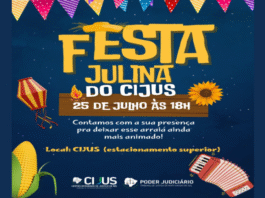 Festa Julina do Centro Integrado de Justiça será nesta sexta-feira (25) Imagem notícia Festa Julina do Centro Integrado de Justiça será nesta sexta-feira (25)