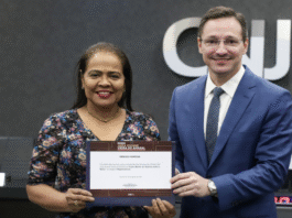 Desembargadora do TJMS recebe premiação por criação do Monitor da Violência contra a Mulher Imagem notícia Desembargadora do TJMS recebe premiação por criação do Monitor da Violência contra a Mulher