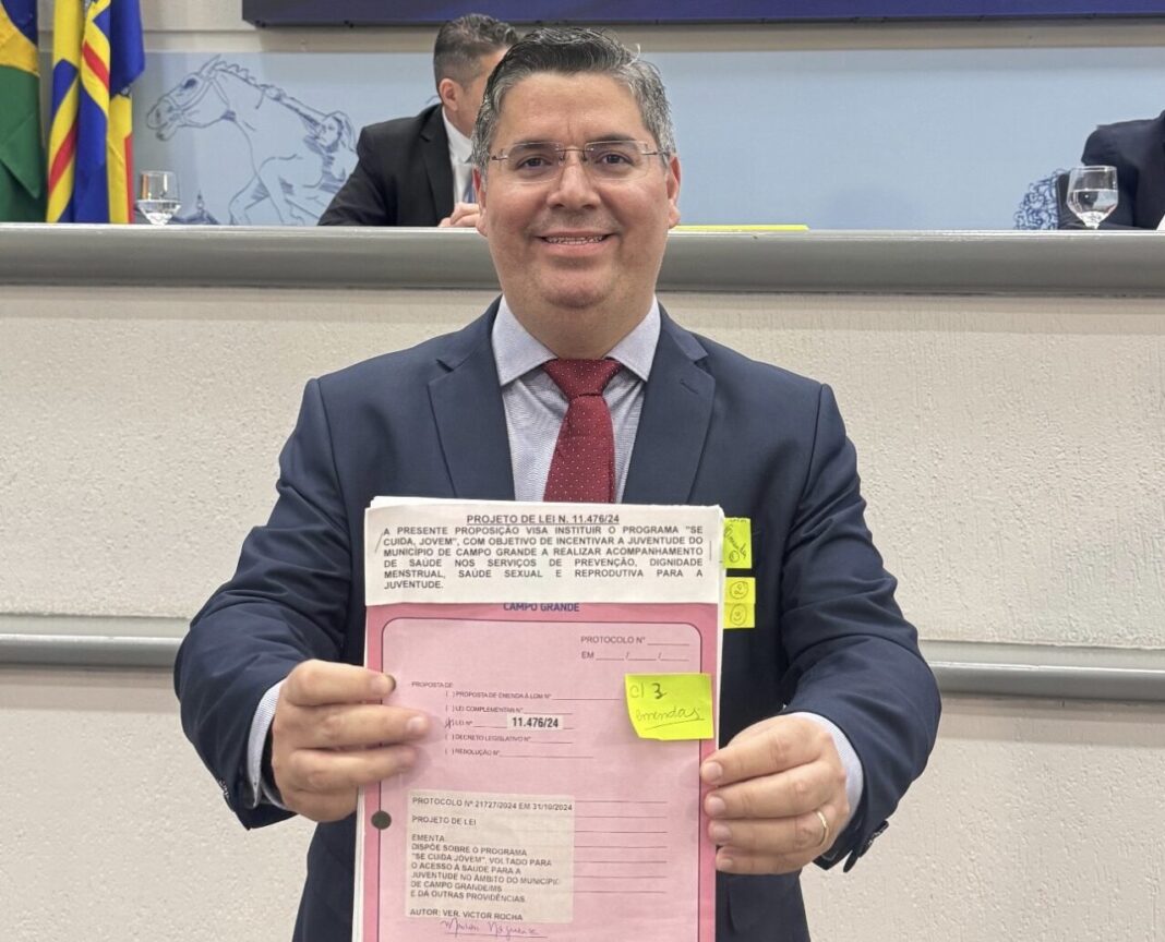 Dr. Victor Rocha apresenta Projeto de Lei que cria o Programa “Se Cuida Jovem” em Campo Grande - Câmara Municipal de Campo Grande