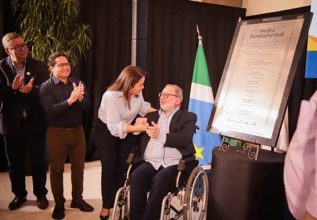Vereadores participam do lançamento da nova Escola Sesc e da pedra fundamental do Sistema do Comércio de MS - Câmara Municipal de Campo Grande