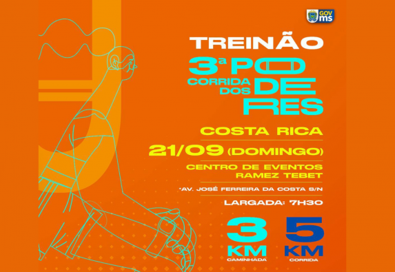 Costa Rica recebe último treinão preparatório para a 3ª Corrida Imagem notícia Costa Rica recebe último treinão preparatório para a 3ª Corrida dos Poderes neste domingo