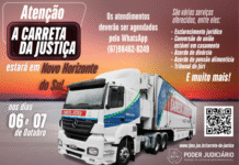 Carreta da Justiça estará em Novo Horizonte do Sul nos dias 6 e 7 de outubro Imagem notícia Carreta da Justiça estará em Novo Horizonte do Sul nos dias 6 e 7 de outubro