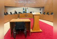 TJMS disponibiliza cadeiras de rodas e mesas adaptadas em seus plenários Imagem notícia TJMS disponibiliza cadeiras de rodas e mesas adaptadas em seus plenários