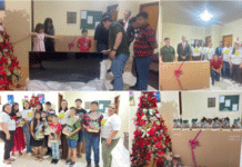 Projeto Padrinho entrega TV e cestas natalinas em Costa Rica Projeto Padrinho entrega TV e cestas natalinas em Costa Rica