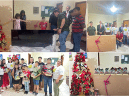 Projeto Padrinho entrega TV e cestas natalinas em Costa Rica Projeto Padrinho entrega TV e cestas natalinas em Costa Rica