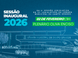 Câmara promove na segunda-feira Sessão Solene Inaugural dos trabalhos legislativos de 2026 – Câmara Municipal de Campo Grande Câmara promove na segunda-feira Sessão Solene Inaugural dos trabalhos legislativos de 2026 - Câmara Municipal de Campo Grande