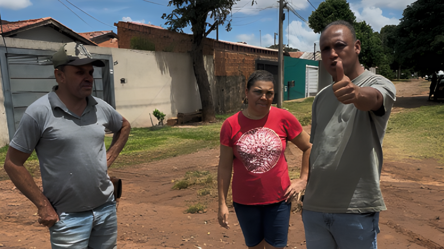 Vereador Junior Coringa reforça compromisso no bairro Novo Século - Vereador Junior Coringa reforça compromisso no bairro Novo Século - Câmara Municipal de Campo Grande