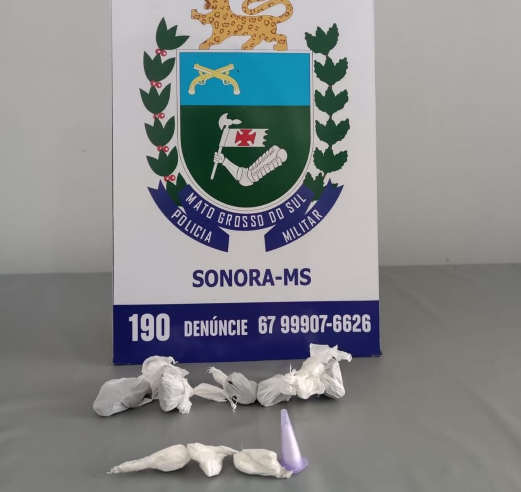 Polícia Militar prende homem por tráfico de drogas e apreende entorpecentes em Sonora