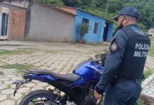Polícia Militar recupera motocicleta com restrição criminal em Corumbá. Polícia Militar recupera motocicleta com restrição criminal em Corumbá.