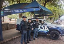 Polícia Militar reforça policiamento em Corumbá durante a COP 15 Polícia Militar reforça policiamento em Corumbá durante a COP 15
