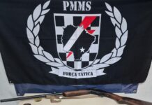 Polícia Militar em Três Lagoas apreende armas de fogo Polícia Militar em Três Lagoas apreende armas de fogo