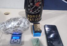 Polícia Militar em Três Lagoas realiza prisão de autor de tráfico de drogas e posse irregular de munição Polícia Militar em Três Lagoas realiza prisão de autor de tráfico de drogas e posse irregular de munição