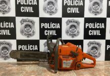 Polícia Civil identifica autor de furto e recupera motosserra em Taquarussu Polícia Civil identifica autor de furto e recupera motosserra em Taquarussu