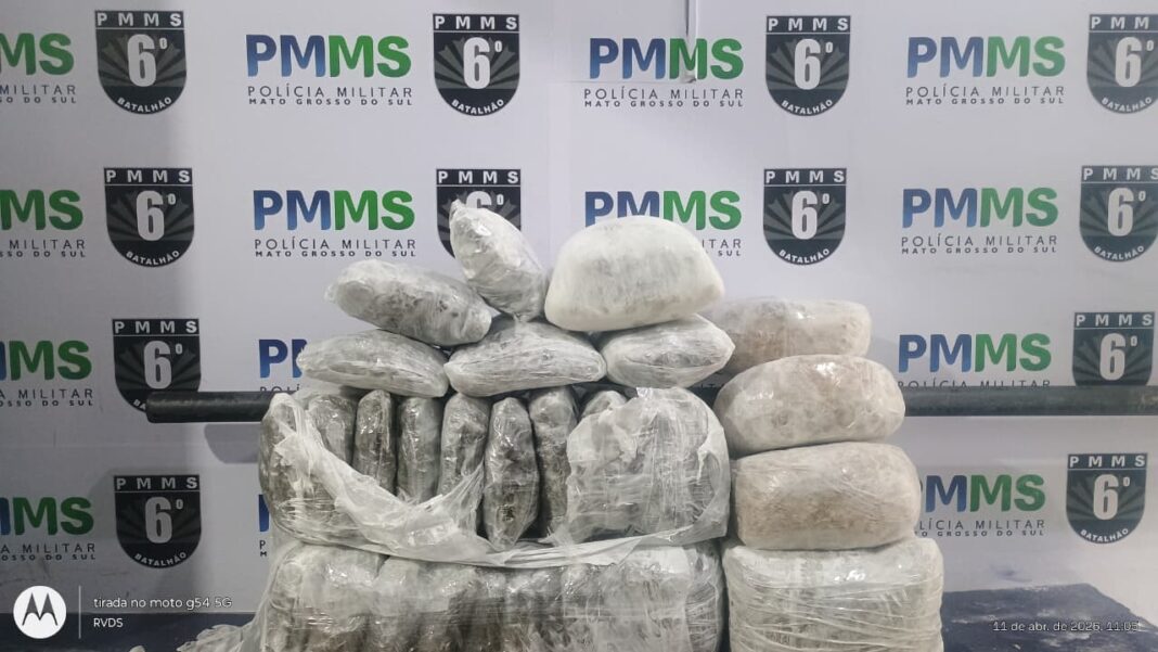 Polícia Militar Prende Mulher com Mais de 21 kg de Droga em Corumbá