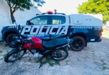 Polícia Militar Recupera Motocicleta Furtada em Corumbá. Polícia Militar Recupera Motocicleta Furtada em Corumbá.