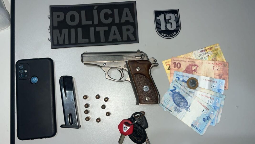 Polícia Militar realiza prisão por porte ilegal de arma de fogo em Paranaíba