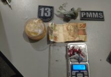 Polícia Militar realiza prisão por tráfico de drogas em Paranaíba Polícia Militar realiza prisão por tráfico de drogas em Paranaíba