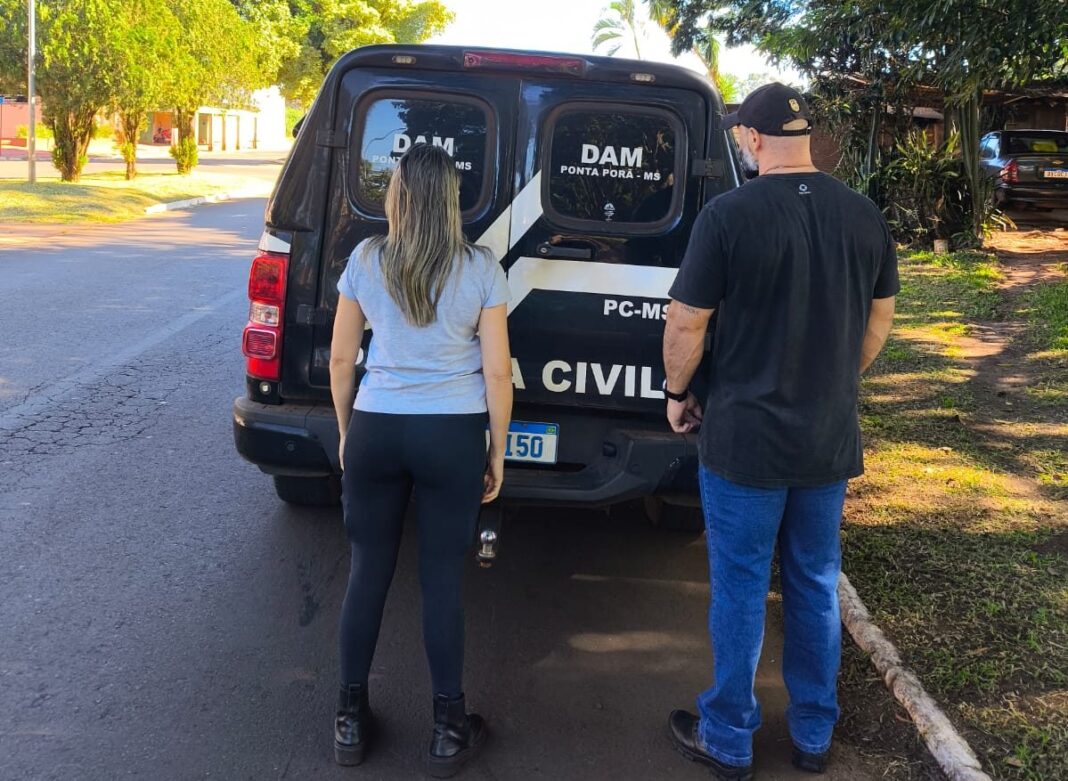 Polícia Civil prende homem em flagrante por perseguição, dano e lesão corporal em Ponta Porã