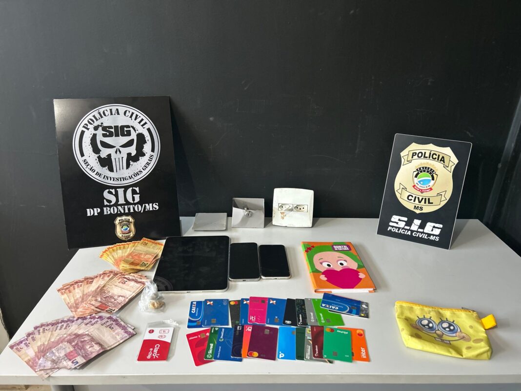 Polícia Civil cumpre mandado de busca e apreensão durante investigação de tráfico de drogas em Bonito