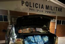 Polícia Militar em Brasilândia apreende mercadorias provenientes de descaminho Polícia Militar em Brasilândia apreende mercadorias provenientes de descaminho